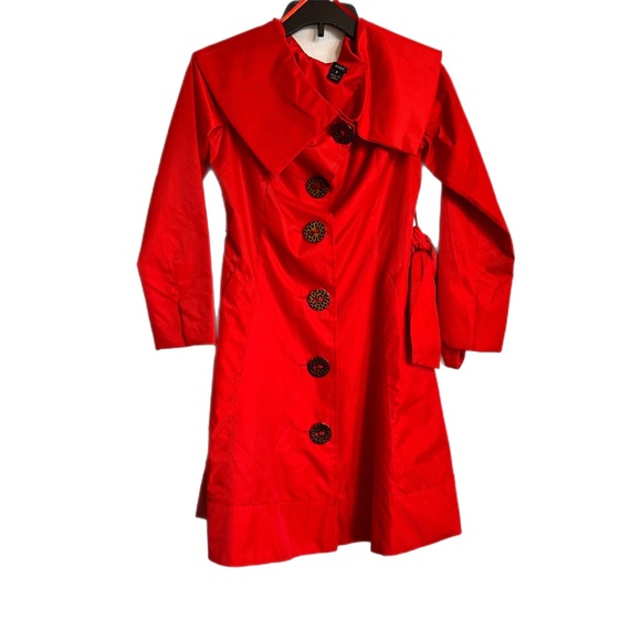 Aziz Red Rain Coat - Picture 1 of 8